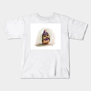 Owl with hat Kids T-Shirt